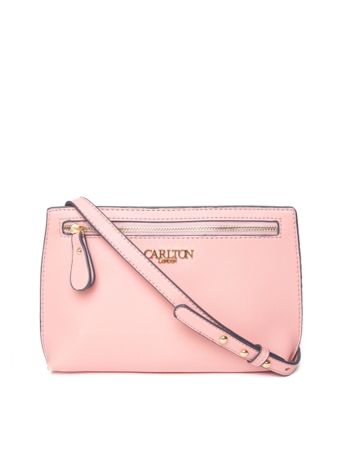 

Carlton London Pink Solid Sling Bag