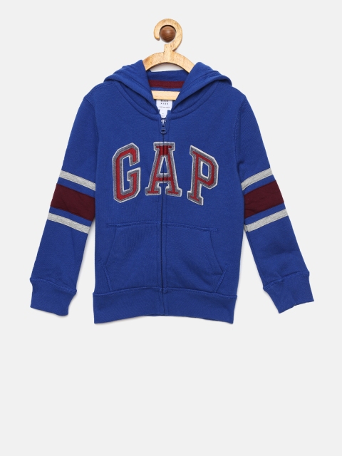 

GAP Boys' Logo Hoodie Sweatshirt, Blue