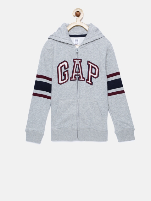 

GAP Boys' Grey Logo Hoodie Sweatshirt