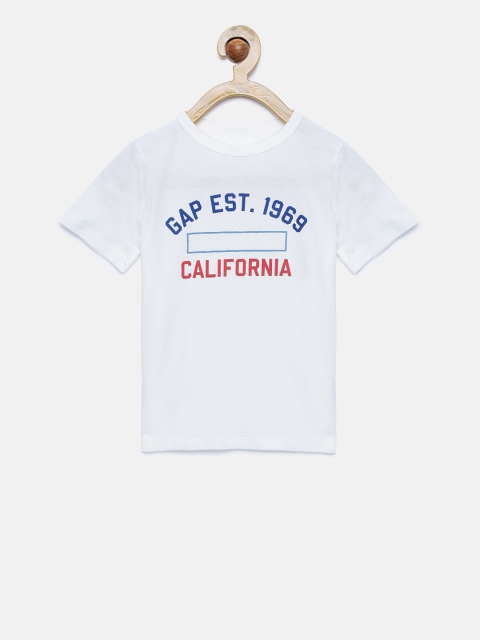 

GAP Boys' Off-White Logo Short Sleeve T-Shirt