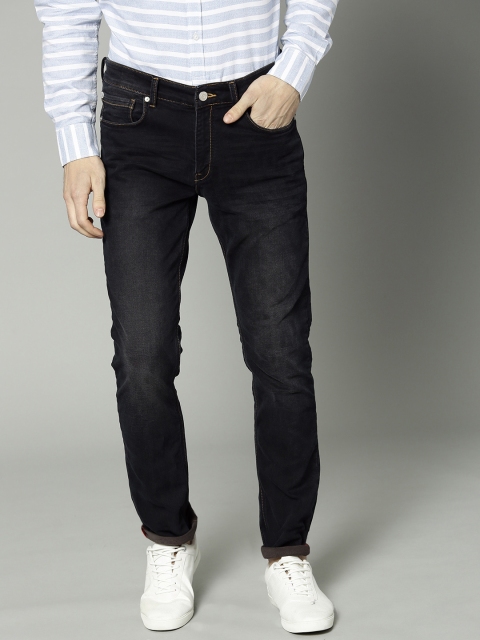 

French Connection Men Navy Blue Slim Fit Mid-Rise Clean Look Stretchable Jeans