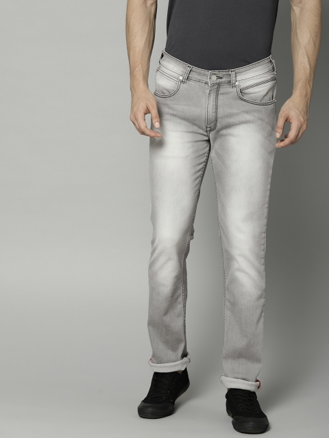 

French Connection Men Grey Slim Fit Mid-Rise Clean Look Stretchable Jeans