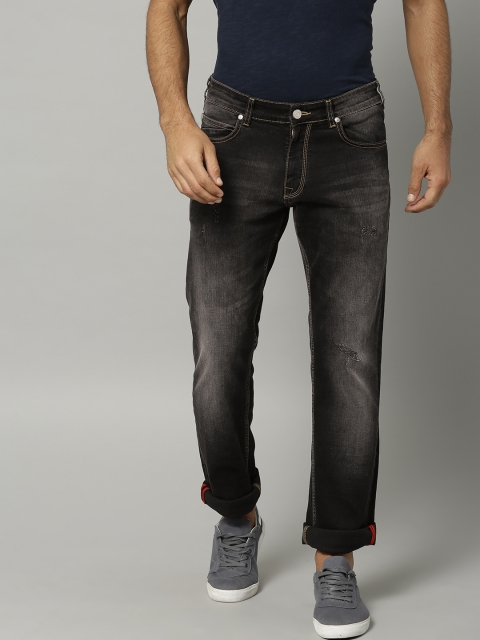 

French Connection Men Black Slim Fit Mid-Rise Mildly Distressed Stretchable Jeans