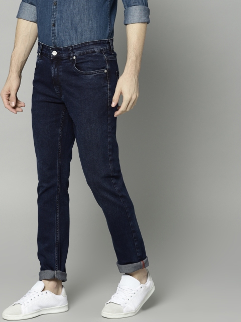 

French Connection Men Blue Slim Fit Mid-Rise Clean Look Stretchable Jeans