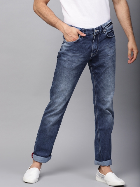 

French Connection Men Blue Slim Fit Mid-Rise Jeans