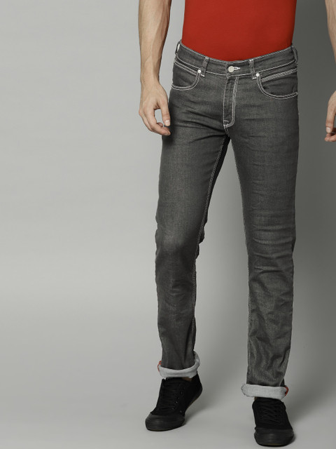 

French Connection Men Grey Slim Fit Mid-Rise Clean Look Stretchable Jeans