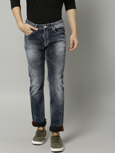 

French Connection Men Blue Slim Fit Mid-Rise Clean Look Stretchable Jeans