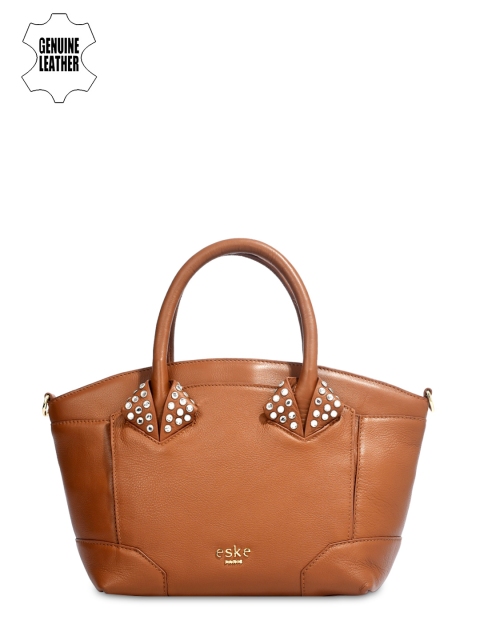 

Eske Brown Solid Leather Shoulder Bag