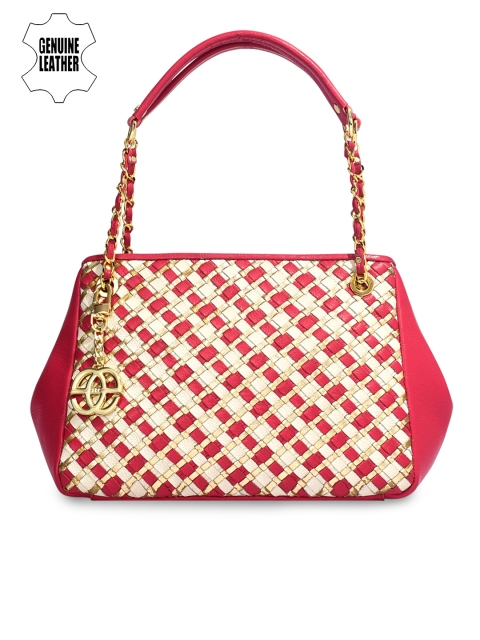 

Eske Pink & White Textured Shoulder Bag