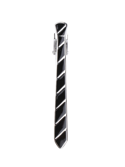 

Alvaro Castagnino Men Black and Silver-Toned Tie Pin