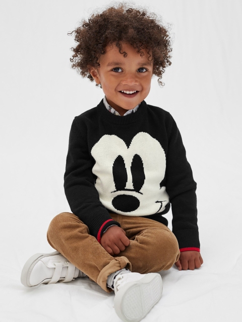 

GAP Boys Black Mickey Mouse Printed Sweater
