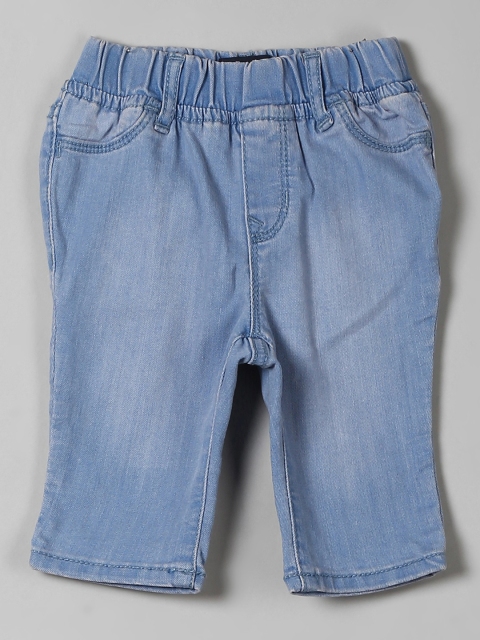 

GAP Baby Girls' Blue Superdenim Crop Favourite Jeggings With Fantastiflex