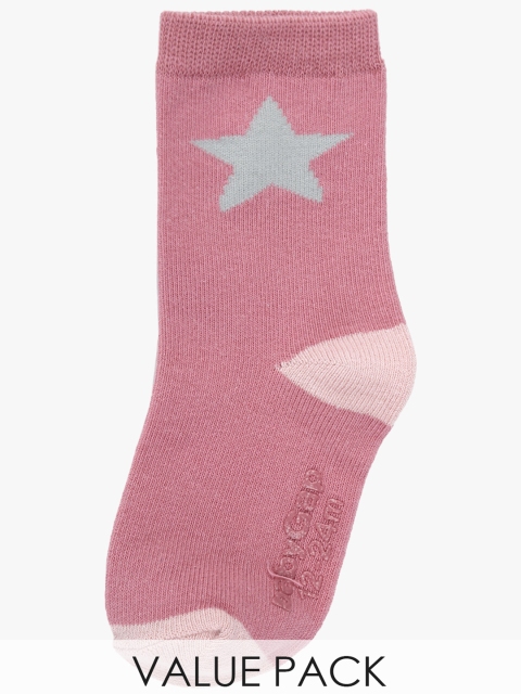 

GAP Boys Pack of 4 PO4 Above Ankle Length Socks, Pink