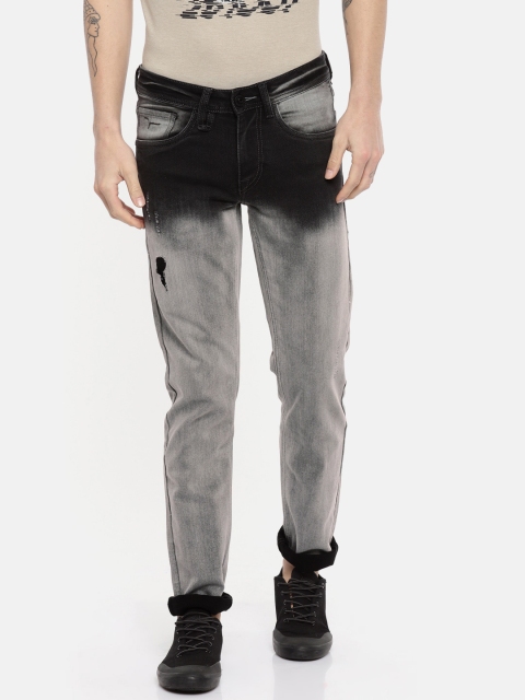

Flying Machine Men Charcoal Grey Skinny Fit Mid-Rise Clean Look Stretchable Jeans