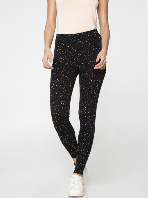 

ONLY Women Black Printed Leggings