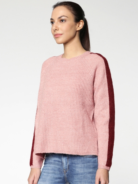 

ONLY Women Dusty Pink Solid Sweater