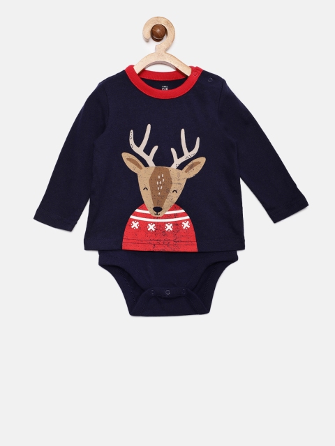 

GAP Baby Boys' Navy Blue Reindeer Body Double