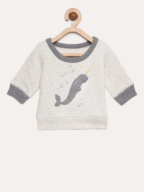 

GAP Baby Boys' Elevated Graphics Sweatshirt, Grey melange
