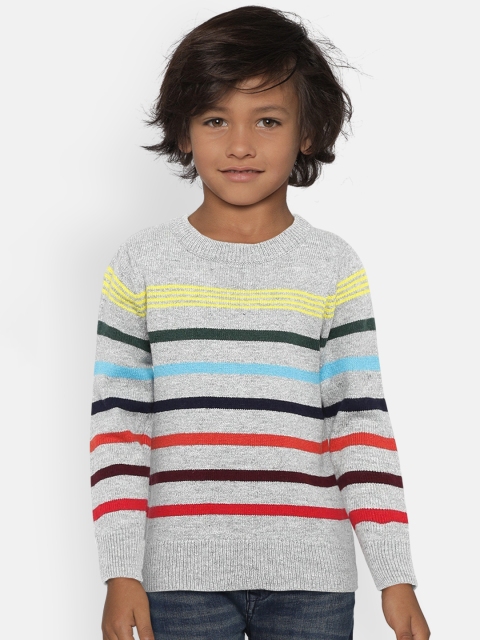 

GAP Baby Boys' Grey Stripe Sweater