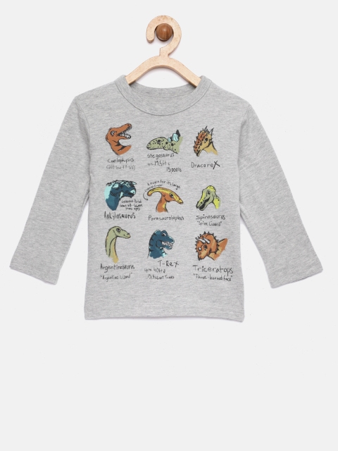 

GAP Baby Boys' Graphic Long Sleeve T-Shirt, Grey