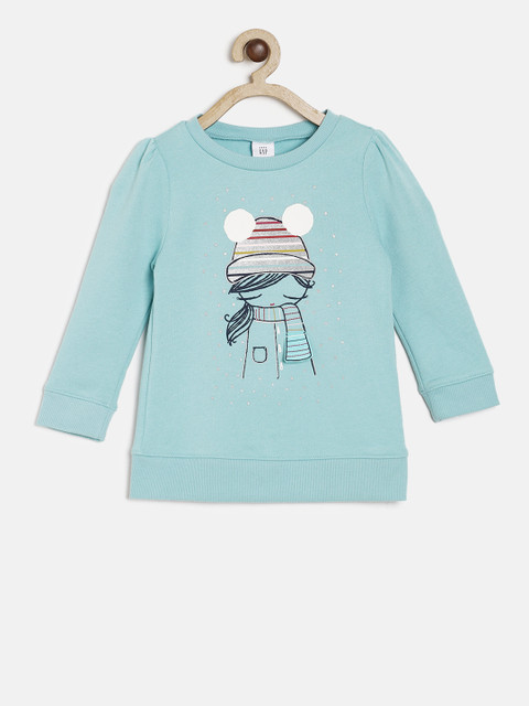 

GAP Baby Girls' Interactive Graphic Sweatshirt in Fleece, Blue