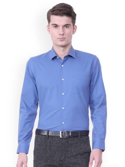 

Peter England Men Blue Slim Fit Solid Casual Shirt