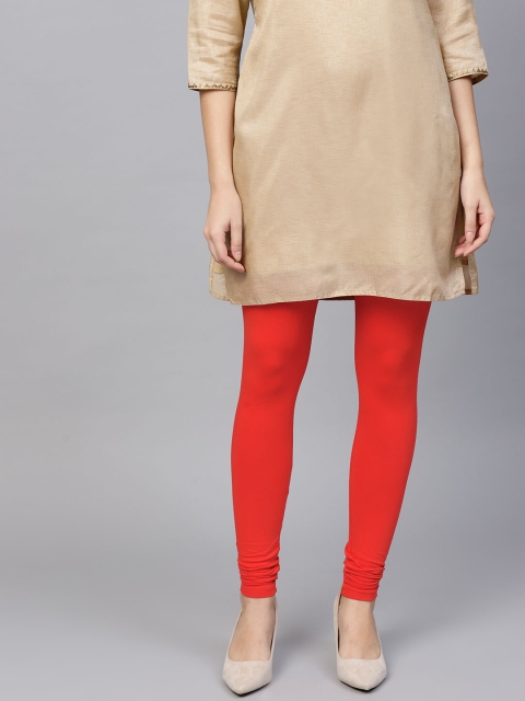 

Shree Women Red Solid Leggings
