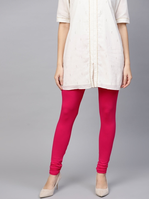 

Shree Women Fuchsia Solid Leggings