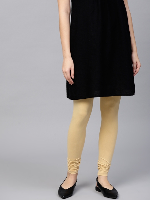 

Shree Women Beige Solid Leggings