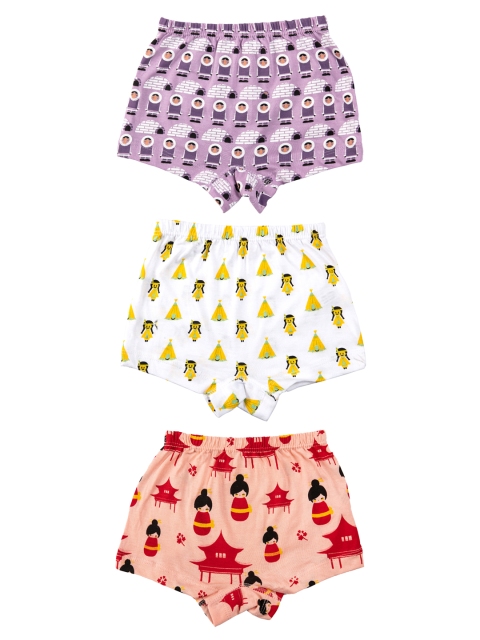 

You Got Plan B Girls Pack Of 3 Boy Shorts Girls Of The World, Multi