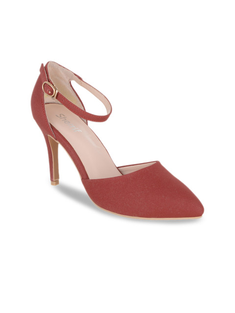

Sherrif Shoes Women Coral Pink Solid Pumps