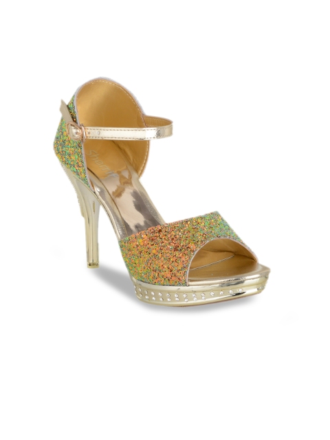 

Sherrif Shoes Women Multicoloured Solid Heels, Multi