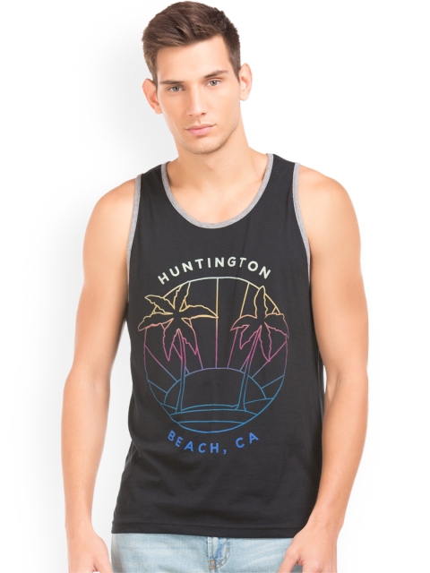 

Aeropostale Men Black Printed Scoop Neck T-shirt