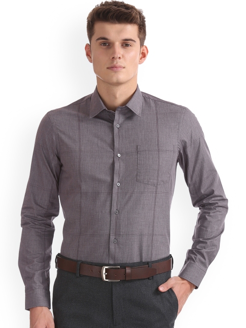

Arrow New York Men Brown Slim Fit Checked Formal Shirt