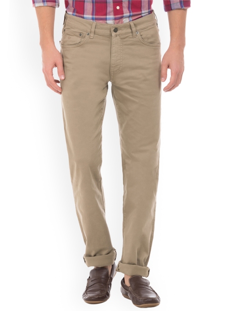 

GANT Men Brown Straight Fit Mid-Rise Clean Look Stretchable Jeans