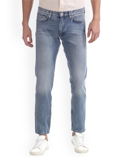 

GANT Men Blue Tapered Fit Mid-Rise Clean Look Stretchable Jeans