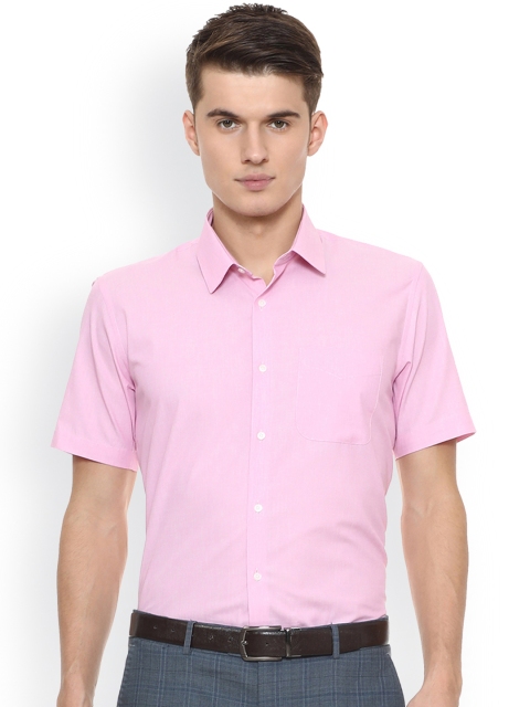 

Peter England Men Pink Regular Fit Solid Formal Shirt