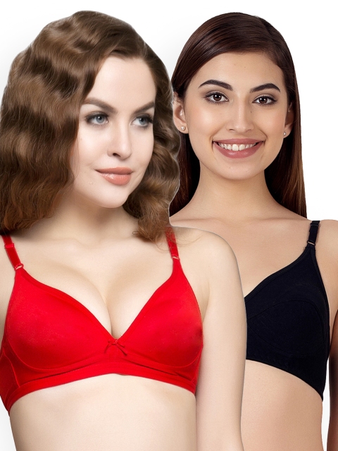 

Clovia Women Pack of 2 Bras 785633, Black