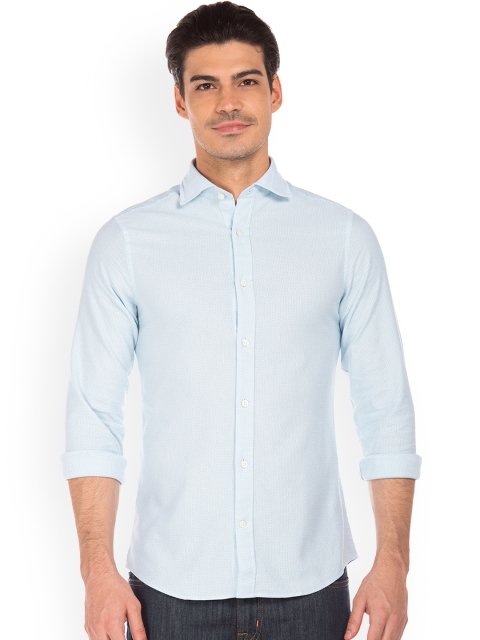 

GANT Men Blue Regular Fit Solid Casual Shirt