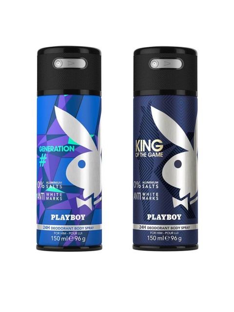 

Playboy Men Set of 2 King + Generation Fragrance Gift Set, Blue