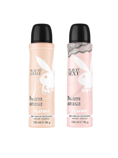 

Playboy Women Set of 2 Body Spray 150 ml each, Pink