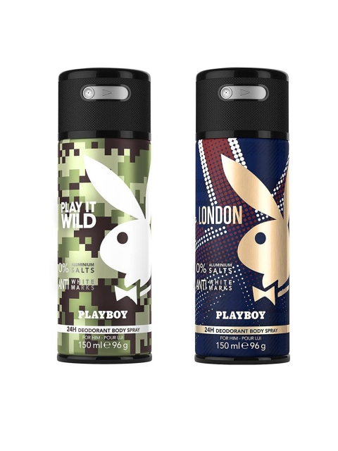 

Playboy Men Pack of 2 Deodarants, Green