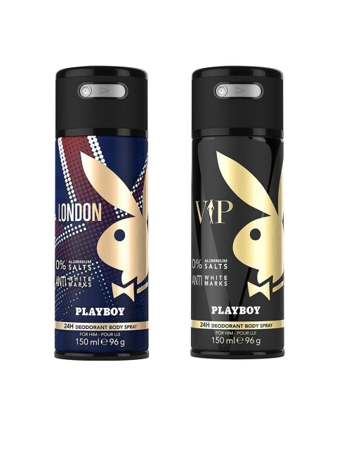 

Playboy Pack Of 2 Deodarants, Multi