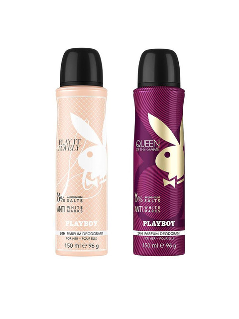 

Playboy Set of 2 Body Spray 150 ml Each, Pink