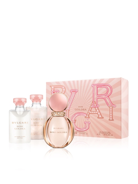 

Bvlgari Women Rose Goldea Fragrance Gift Set (EDP50ml+SG40ml+BL40ml), Pink