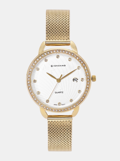 

GIORDANO Women White Analogue Watch C2084-11