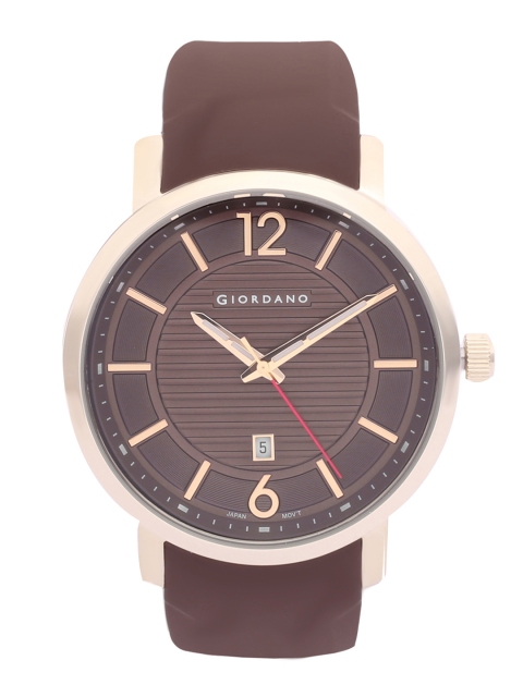 

GIORDANO Men Brown Analogue Leather Watch 1967-04