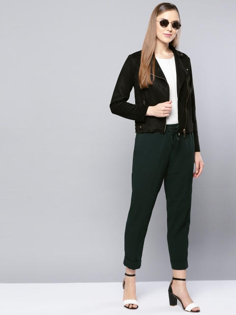 

Harpa Women Black Solid Tailored Jacket