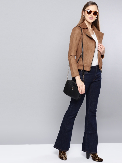 

Harpa Women Brown Solid Tailored Jacket