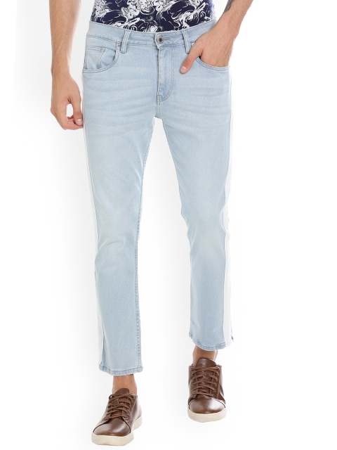 

Blue Saint Men Blue Straight Fit Mid-Rise Clean Look Stretchable Jeans